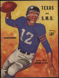 Texas vs. SMU Homecoming Poster in 1959 Photo credit: SMU DeGoyler Library