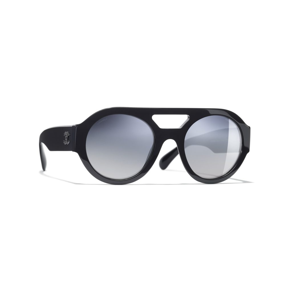 Chanel round sunglasses; $575, chanel.com