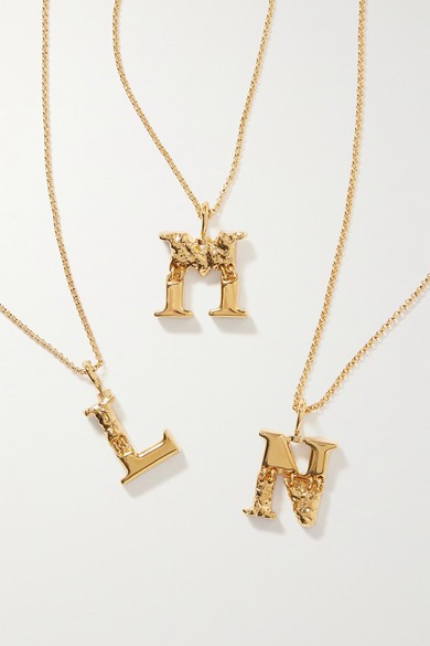 Alphabet gold-tone necklaces from Chloé ($390)