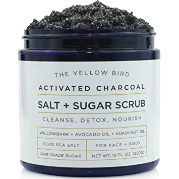 Yellow Bird Charcoal Salt + Sugar Scrub, $14.99, yellowbird.co