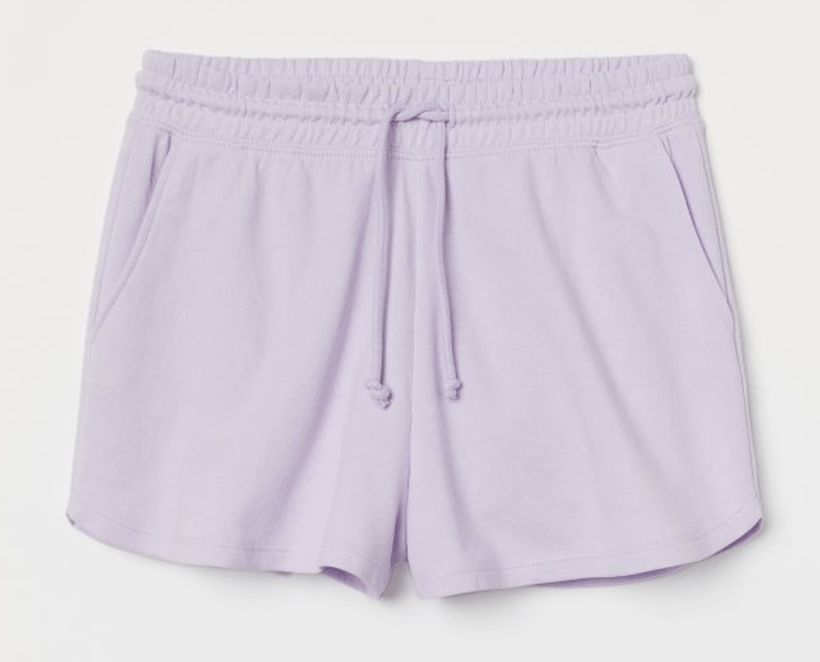 H&M Purple High-Waisted Sweatshorts ($12.99)