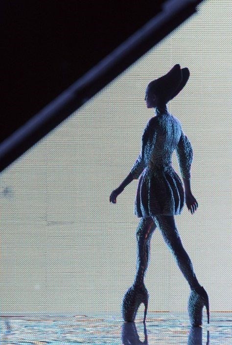 A model walks in the infamous "armadillo" shoes in McQueen&squot;s Spring/Summer 2010 show, "Plato&squot;s Atlantis."
