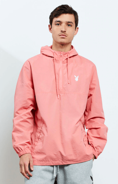 Playboy By PacSun Logo Anorak in Coral from Pacsun ($60)