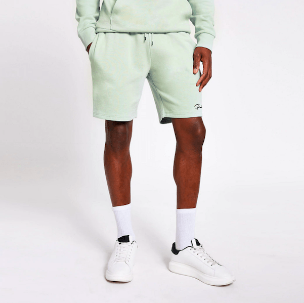 Prolific slim fit shorts in Light Green from River Island ($44)