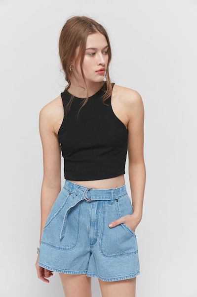 Wrangler Hi Bells High-Waisted Belted Short from Urban Outfitters ($89)