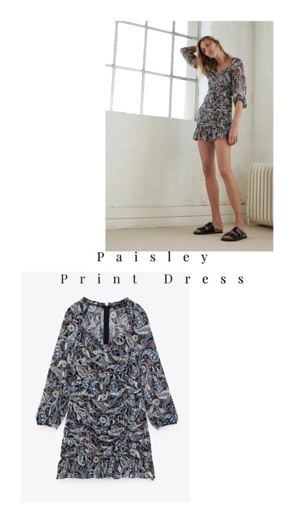 Paisley Print Dress = $49.90