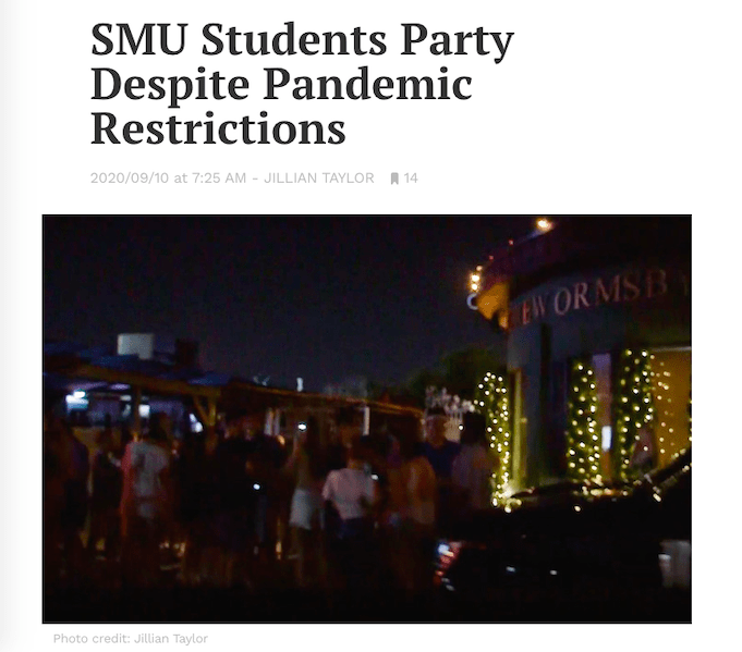 SMU Daily Campus covered an off-campus party at Republic Ranch.