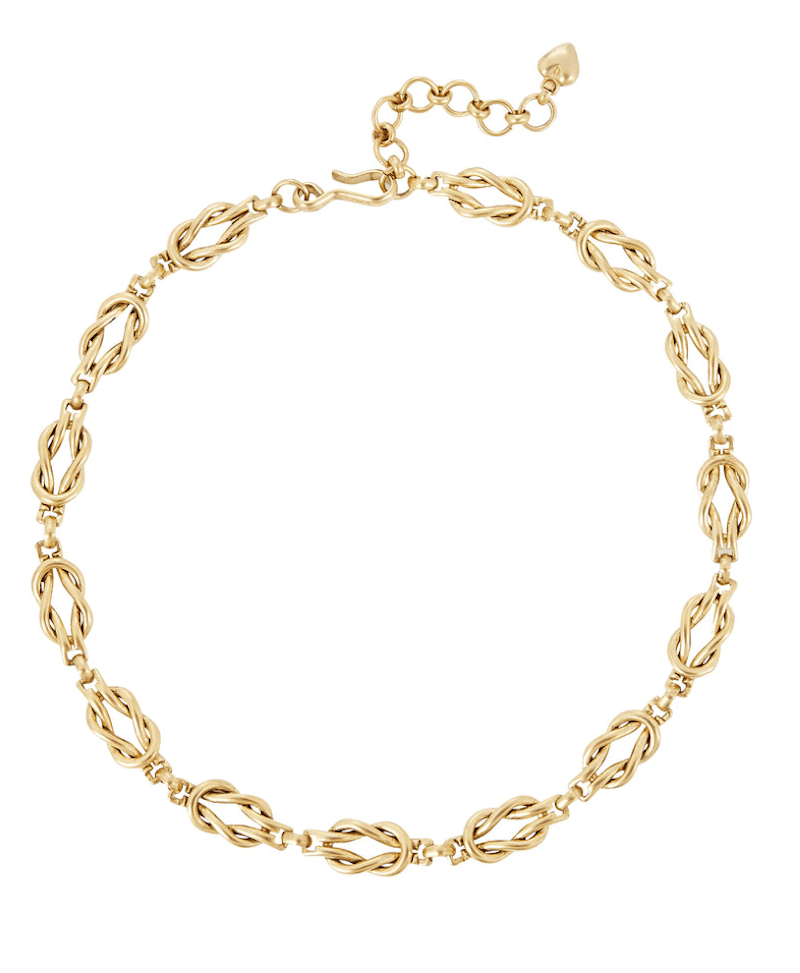 Brinker & Eliza Love Knot Chain-Link Necklace - $138