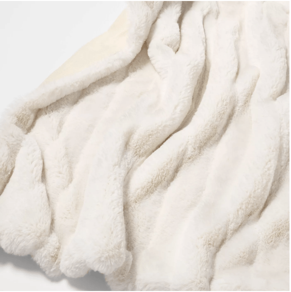 Faux fur throw from Target