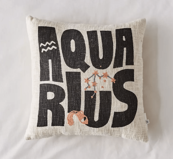 Zodiac throw pillow from Urban Outfitters