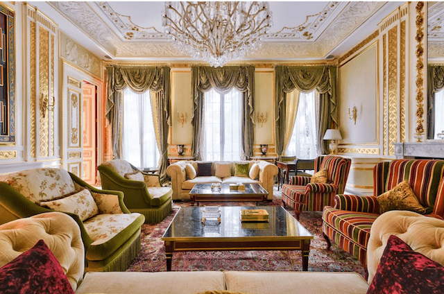 Louis XIV would have fit perfectly in this opulent living room.