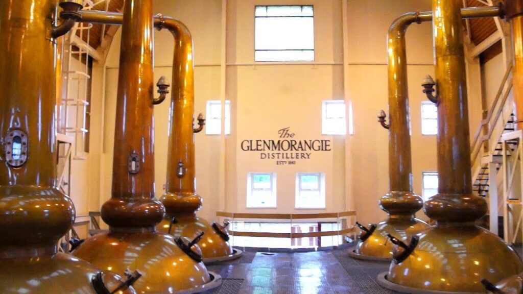 Glenmorangie distillery in Scotland.