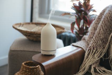 The cult-favorite Vitruvi stone diffuser is a must for any at-home spa night.