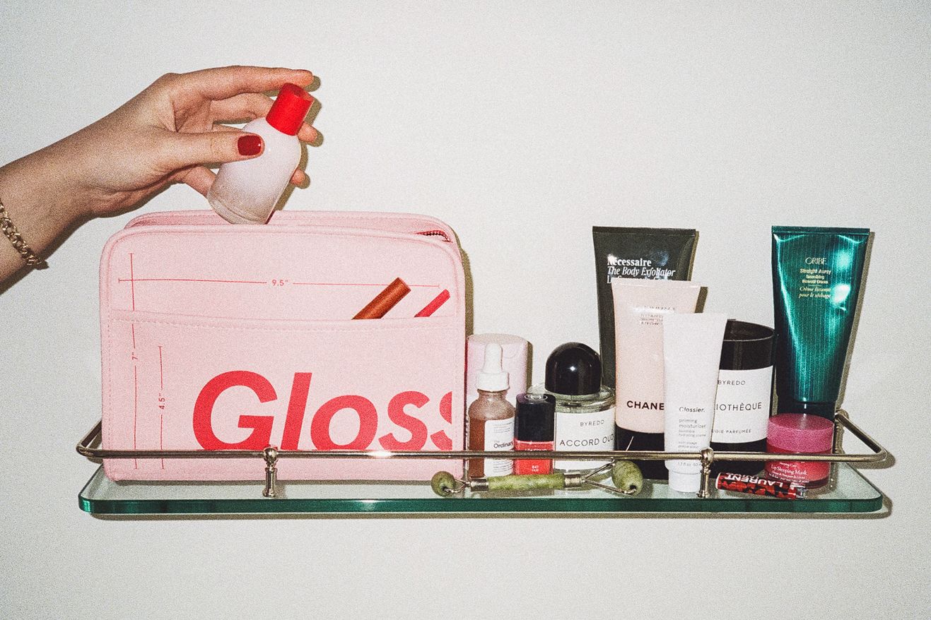 Glossier, Bags, Glossier Makeup Bag