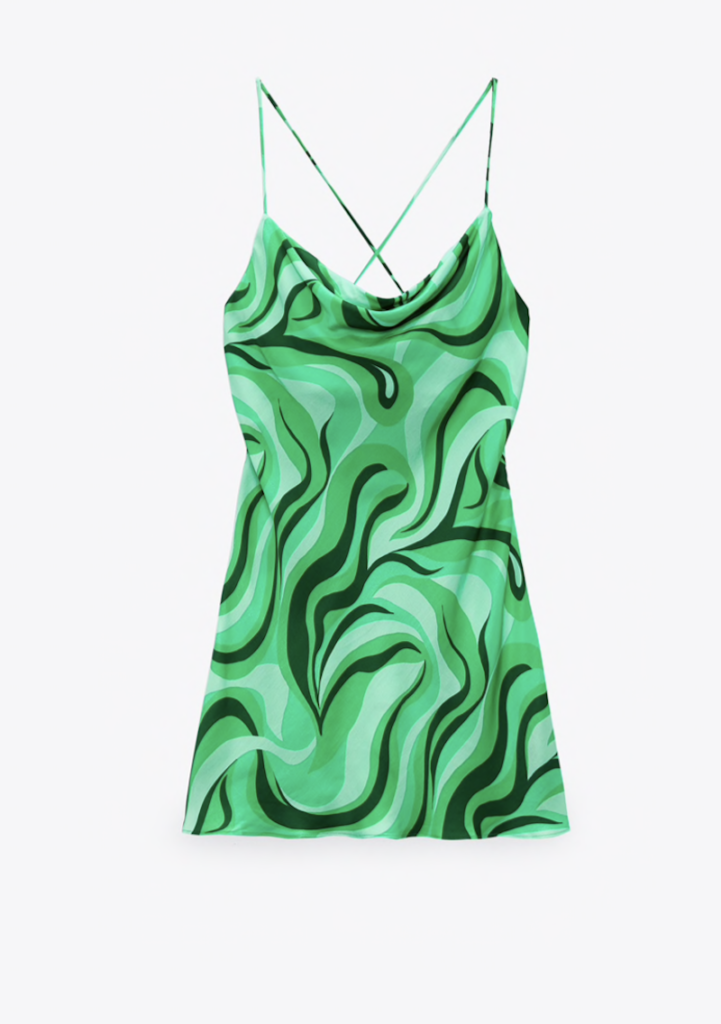 Zara Flowy Mini Dress ($39.90)