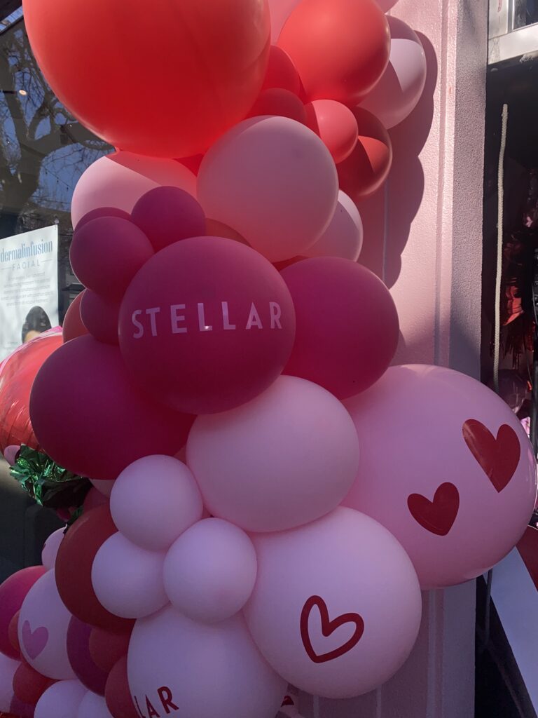 Balloon display outside after the event